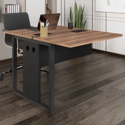Lateral de Plataforma Dupla Acoplar Pé Quadro 90x120cm Espresso Móveis - 2