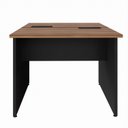 Ver imagem 7 de Mesa Escritório Estação Trabalho Plataforma Dupla Pé Painel 90x120cm Espresso Móveis