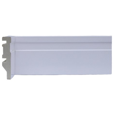 Rodapé de Poliestireno 7cmX15mm Frisado 2,4metro Linear
