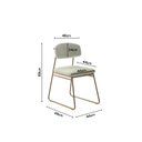 Ver imagem 4 de Cadeira Sala de Jantar Encosto e Assentos Estofados Linho Jaraguá