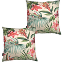 Ver imagem 3 de Kit 2 Capas de Almofada Impermeável Estampa Digital 100% Algodão 43CMX43CM:Havana - Borboleta e Cere