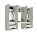 Ver imagem 7 de Guarda-Roupa Planejado 4 Peças com 6 Portas Orion CabeCasa MadeiraOriginals Bege