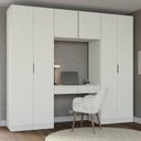 Ver imagem 1 de Guarda-Roupa Planejado 4 Peças com 6 Portas Orion CabeCasa MadeiraOriginals Bege