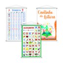 Ver imagem 1 de Silabário + Leitura + Alfabeto Vogais Kit 3 Banners 80x50cm
