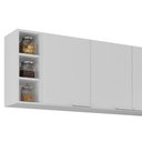 Ver imagem 3 de Armário de Cozinha CP08 com Pia 140cm Pérola Z34 Branco - Mpozenato