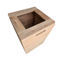 Ver imagem 1 de Lixeira para Shopping - Lixeira para Banco em Madeira Maciça