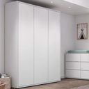 Ver imagem 1 de Guarda Roupa Infantil Wood com 3 Portas - Branco