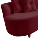 Ver imagem 7 de Namoradeira Sofá Feijão Suria 150cm Orgânica Suede Marsala
