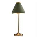Ver imagem 1 de Abajur Bella Mv003gr Piccolo Verde e Dourado 23x58cm 1x40w E27