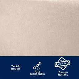 Kit 2 Cadeiras Sala de Jantar Bouclê Design Aço Carbono Lavinia - 5