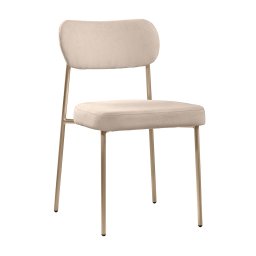 Kit 2 Cadeiras Sala de Jantar Bouclê Design Aço Carbono Lavinia - 2