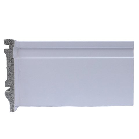 Rodapé de Poliestireno 10cmX15mm Frisado 2,4metro Linear