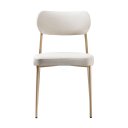 Ver imagem 6 de Kit 2 Cadeiras Sala de Jantar Linho Design Aço Carbono Lavinia