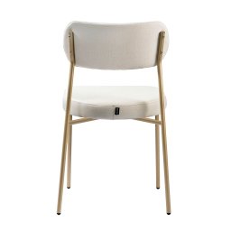 Kit 2 Cadeiras Sala de Jantar Linho Design Aço Carbono Lavinia - 4