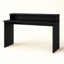 Ver imagem 2 de Mesa Escrivaninha Desing Moderno Escobar 135 135cm Yescasa Preto