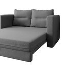 Ver imagem 6 de Sofá Cama 2 Lugares Casal 1,50 Mts Bouclê Luma Matrix Cor:linho Cinza