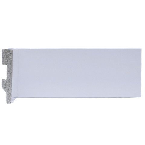Rodapé de Poliestireno 7CMX15MM Liso 2,25METRO Linear Branco Graddus