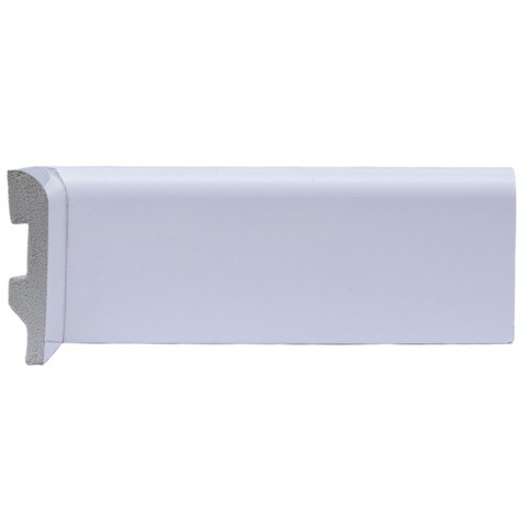 Rodapé de Poliestireno 7cmX15mm Redondo 2,4metro Linear