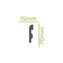 Ver imagem 5 de Rodapé de Poliestireno 7cm X 15mm Redondo 2,4 Metro Linear