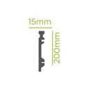 Ver imagem 5 de Rodapé 20cm Frisado Poliestireno 15mm 2,40 Metro Linear Branco Graddus