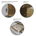 Ver imagem 5 de Cozinha Modulada 2 Peças com 1 Aéreo e 1 Balcão Magnólia Yescasa Marrom/Mel/Branco