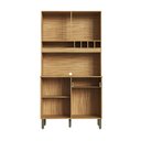 Ver imagem 3 de Cozinha Compacta Pinot 4 Portas 1 Gaveta 100% MDF Chumbo/Amêndoa - Rio Doce