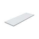 Ver imagem 1 de 1 Prateleira Branca 60X20 Com Suporte Flutuante Mdf Organizadora Decoração Cozinha Quarto Banheiro