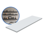 1 Prateleira Branca 60X20 Com Suporte Flutuante Mdf  Organizadora Decoração Cozinha Quarto Banheiro - 2