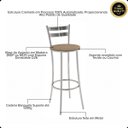 Ver imagem 5 de Bancada Gourmet Ilha Industrial Mel/arenas com 2 Banquetas Jade Mel/arenas/capuccino