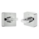 Ver imagem 1 de Kit 2 Acabamentos de Registro para Base Docol 1.1/4, 1.1/2 Virtus Roca