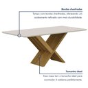 Ver imagem 5 de Mesa de Jantar 180cmx90cm Tampo de 25mm Aurora Valdemoveis