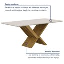 Ver imagem 4 de Mesa de Jantar 180cmx90cm Tampo de 25mm Aurora Valdemoveis