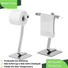 Porta Papel Higiênico Single e Toalha de Rosto Cromado Fbali - 6