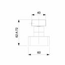 Ver imagem 4 de Kit 2 Acabamentos de Registro para Base Docol 1/2, 3/4, 1 Virtus Roca