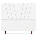 Ver imagem 5 de Cabeceira Casal 140 Cm com Frame Belgica Suede Branco Artte