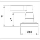 Ver imagem 5 de Kit 2 Acabamentos de Registro para Base Reforma de 1/2, 3/4 e 1" Lix Celite