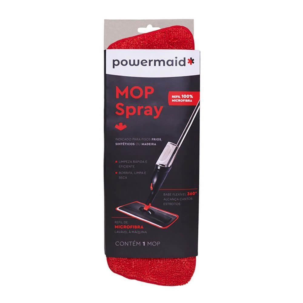 Refil para Mop Spray Rodo Mágico Giratório Vermelho - Powermaid - 4