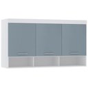 Ver imagem 1 de Armário Aéreo Ponte Modulado 145cm Taiga Branco/grey L01 - Mpozenato