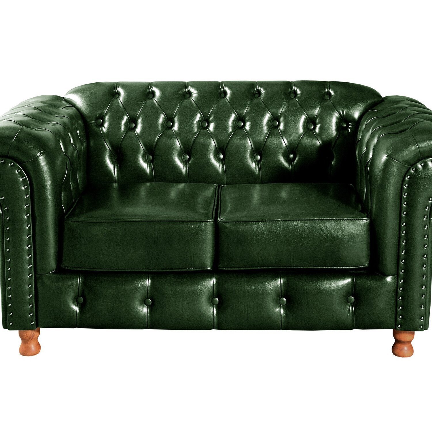 Conjunto de Sofá Luís Xv 2 Lugares + 2 Poltronas Chesterfield Capitonê - 4