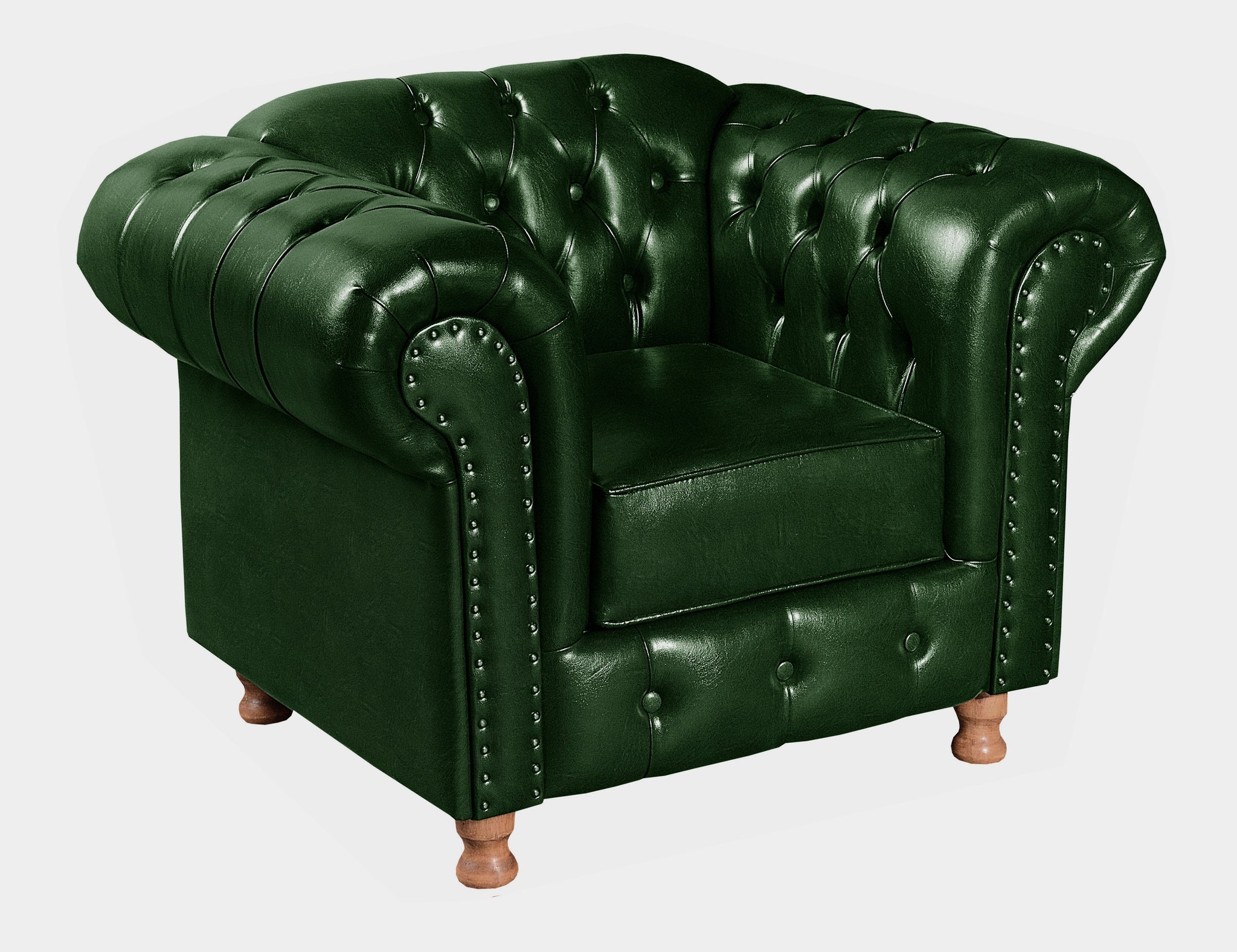 Conjunto de Sofá Luís Xv 2 Lugares + 2 Poltronas Chesterfield Capitonê - 7