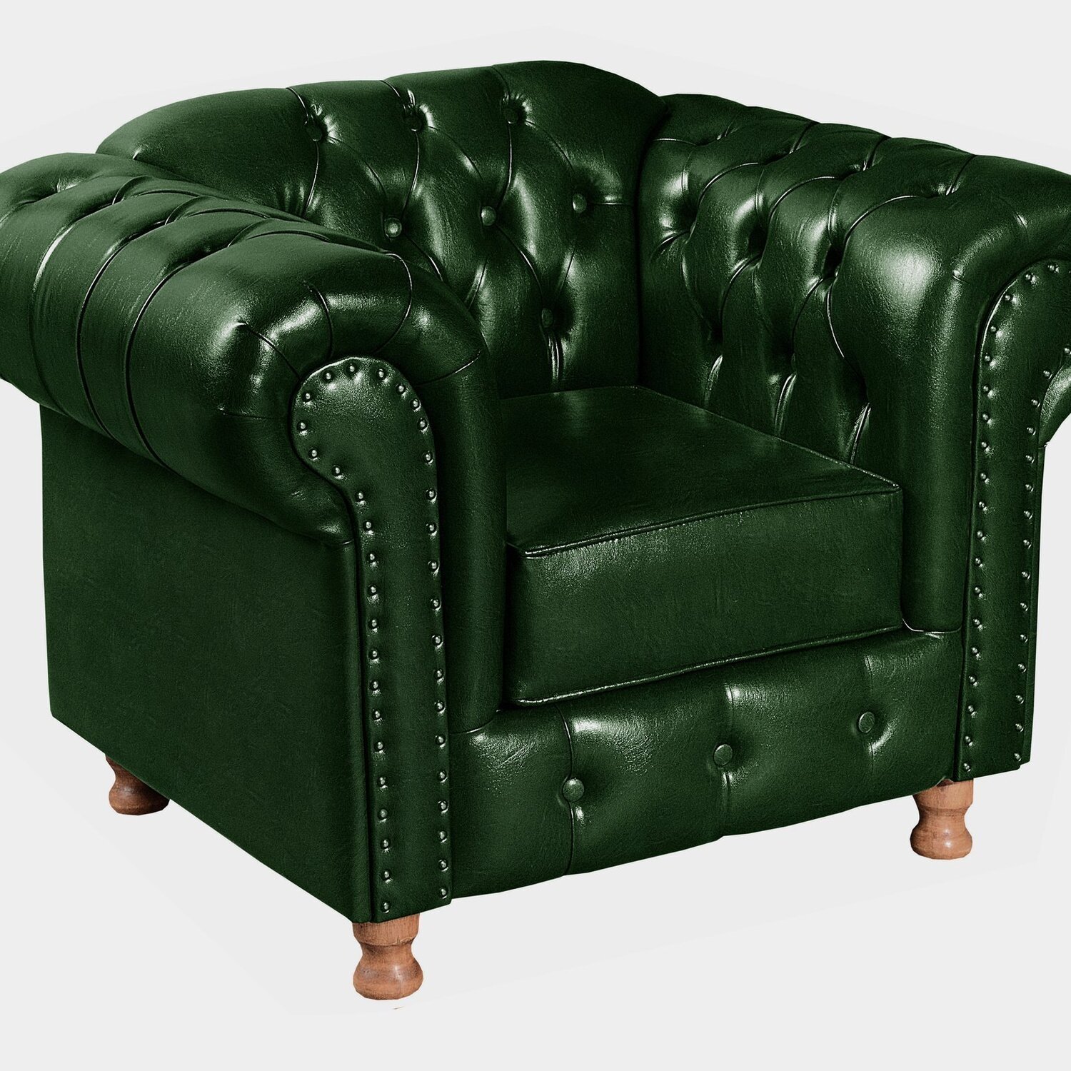 Conjunto de Sofá Luís Xv 2 Lugares + 2 Poltronas Chesterfield Capitonê - 7