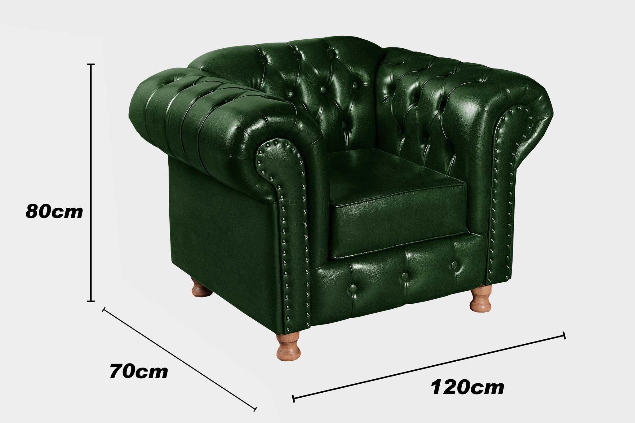 Conjunto de Sofá Luís Xv 2 Lugares + 2 Poltronas Chesterfield Capitonê - 8