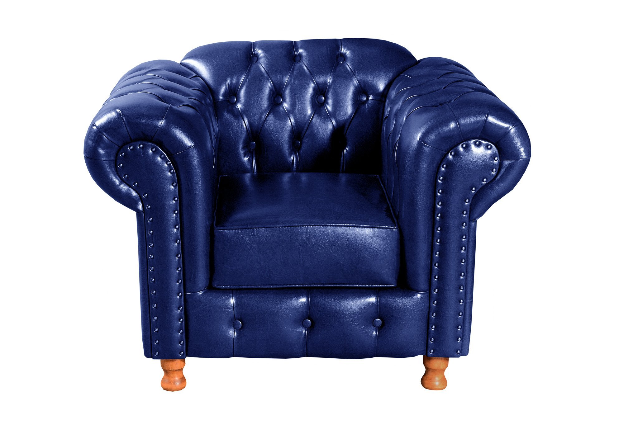 Conjunto de Sofá Luís Xv 2 Lugares + 2 Poltronas Chesterfield Capitonê - 7