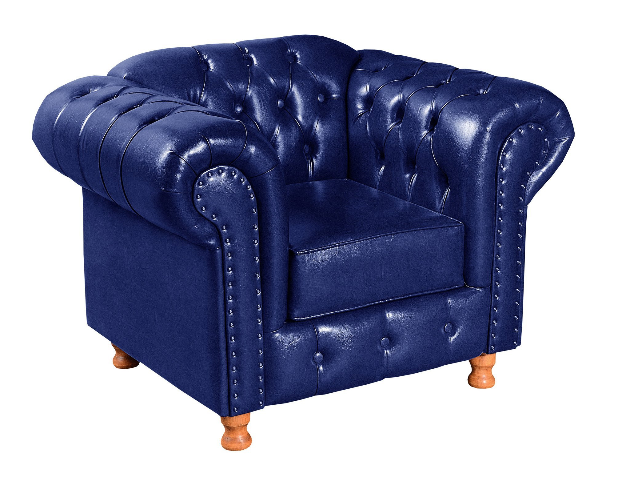 Conjunto de Sofá Luís Xv 2 Lugares + 2 Poltronas Chesterfield Capitonê - 6