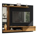 Ver imagem 4 de Painel para TV Milan 55 160cm MDP com Espelho LED Preto Cinamomo