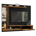 Ver imagem 3 de Painel para TV Milan 55 160cm MDP com Espelho LED Preto Cinamomo