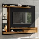Ver imagem 1 de Painel para TV Milan 55 160cm MDP com Espelho LED Preto Cinamomo