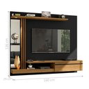 Ver imagem 2 de Painel para TV Milan 55 160cm MDP com Espelho LED Preto Cinamomo