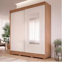 Ver imagem 3 de Guarda-roupa 183cm 2 Portas de Correr com Espelho e Pés 100% Mdf Bonito Espresso Móveis