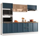 Ver imagem 2 de Cozinha Modulada 5 Peças com Paneleiro Torre Quente Tampo e Vidro Reflex Olivia Poliman